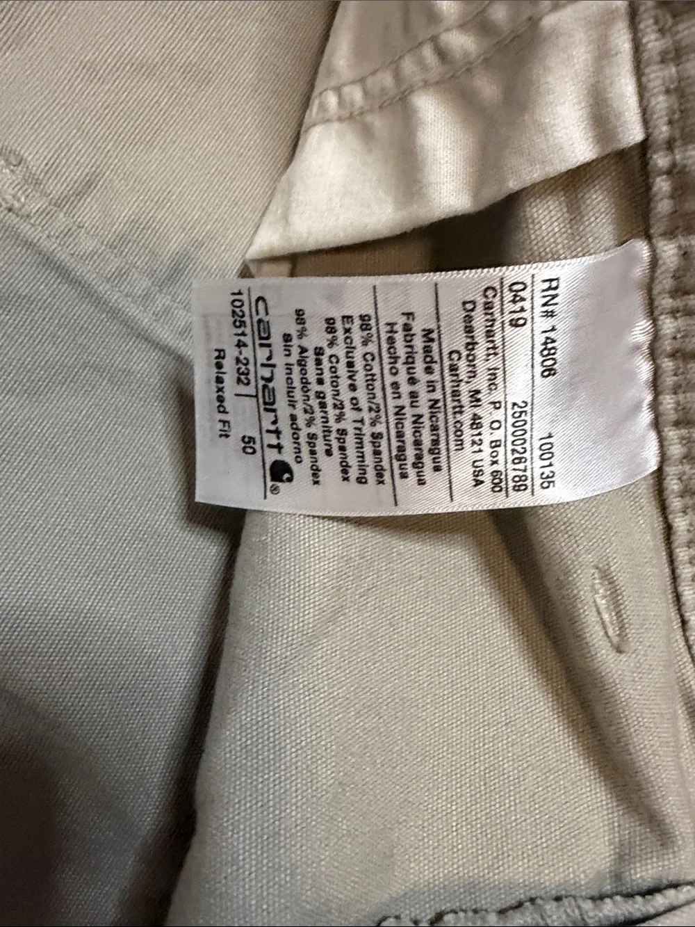Carhartt Men’s Flat-Front Shorts - Khaki